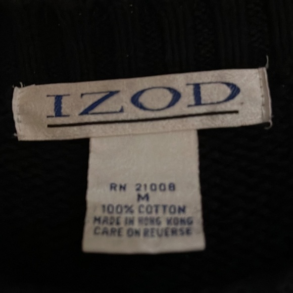 Vintage Izod cotton sweater,size M - Picture 2 of 4